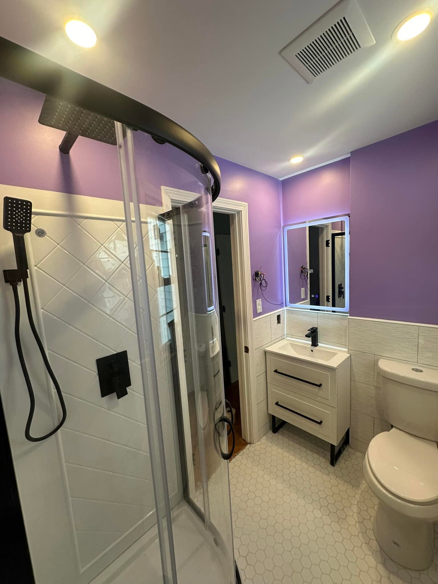 Bathroom renovation in progress